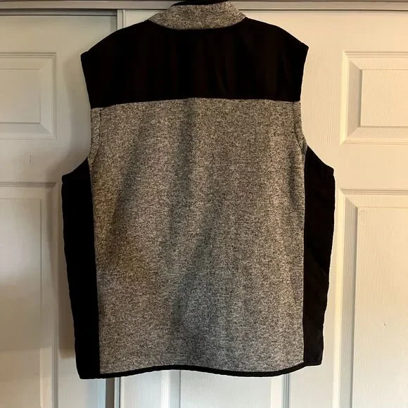 Orvis Vest Men's XXL Full Zip Heathered Gray Knit Outdoor Hiking Sweater Fleece - Picture 10 of 10